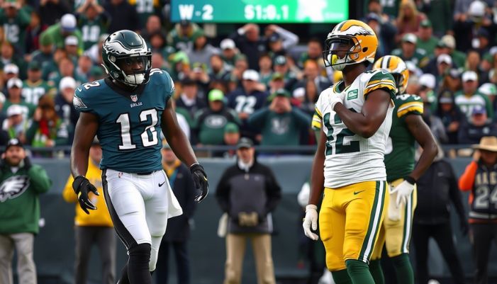 green bay packers vs philadelphia eagles match player stats 